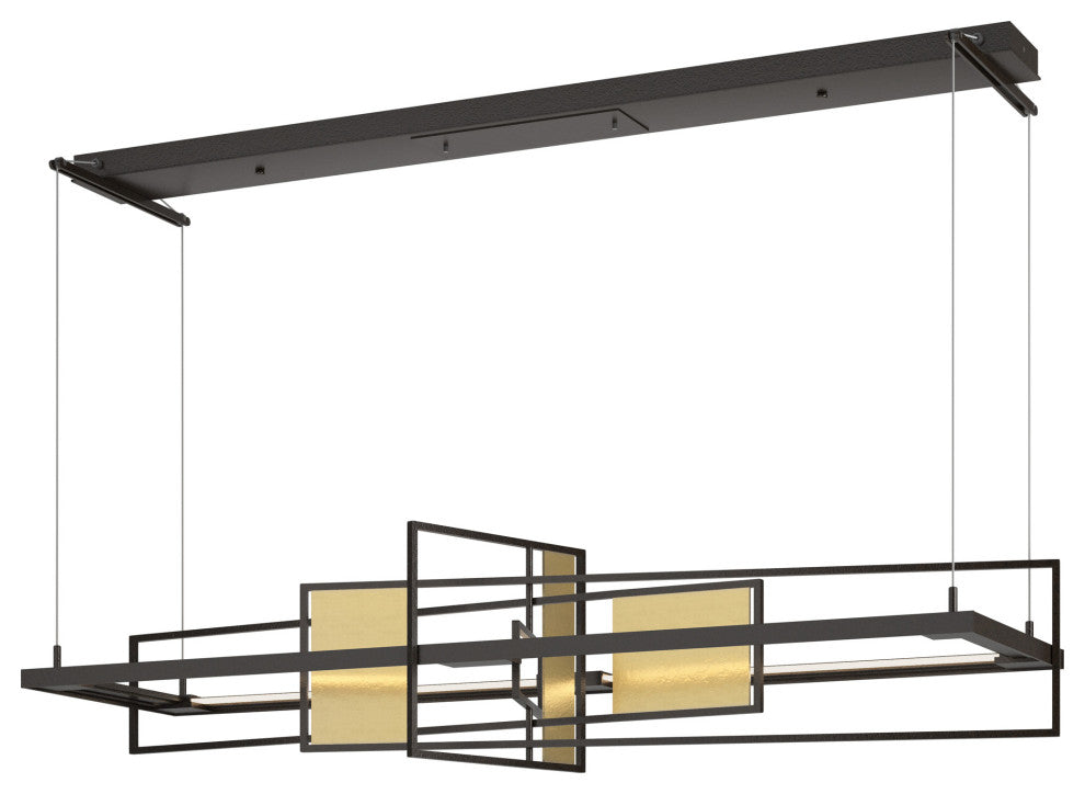 Summer LED Pendant, Oil Rubbed Bronze, Modern Brass, Standard Height