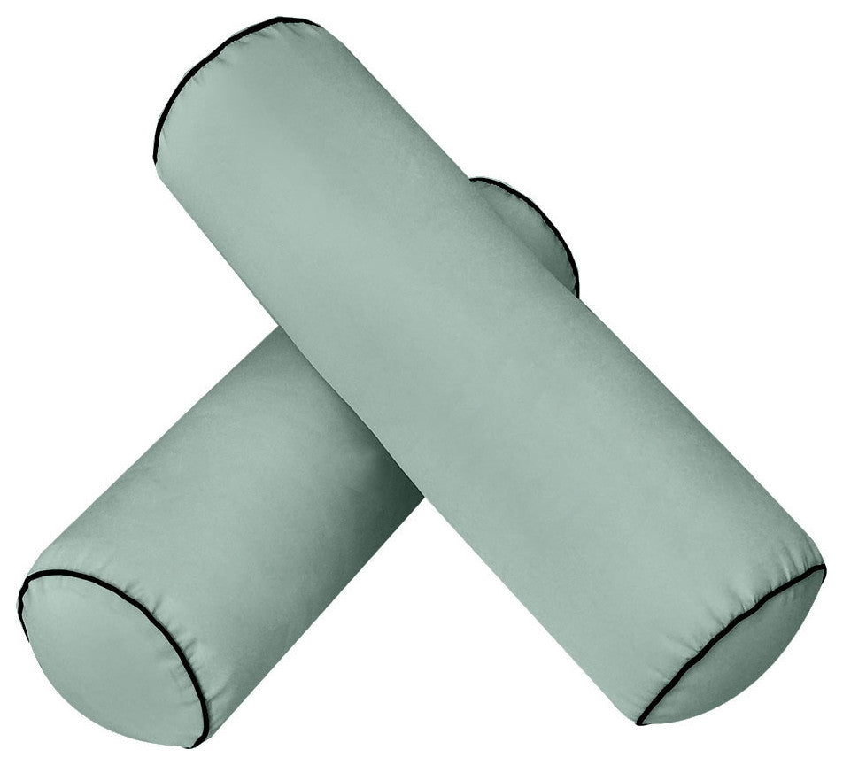 Style6 Queen Contrast Pipe Outdoor Mattress Bolster SlipCover COMPLETE SET AD002