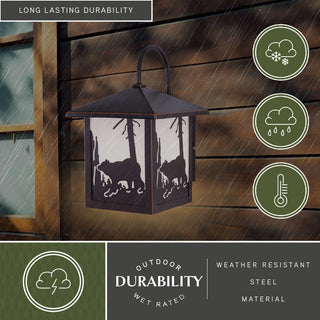 Bozeman 8" Outdoor Wall Light Burnished Bronze