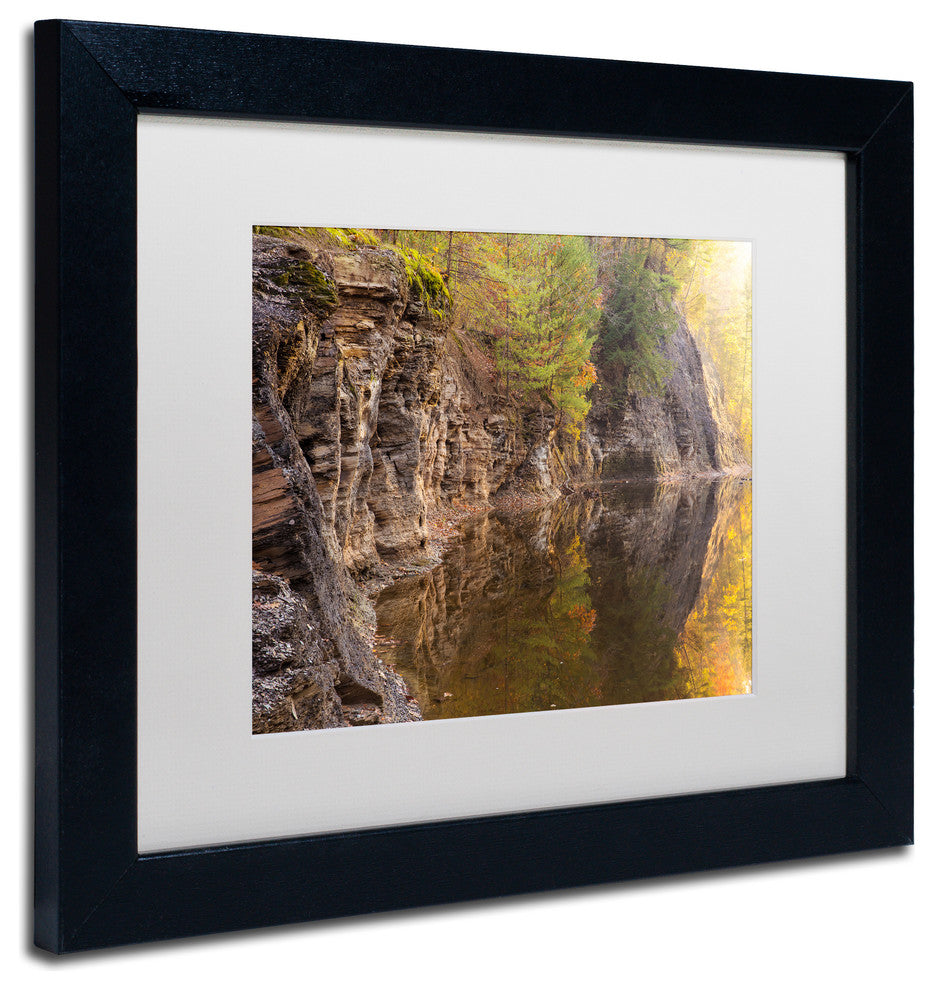 Jason Shaffer 'Peasley Hollow 2', Black Frame, White Mat, 14x11