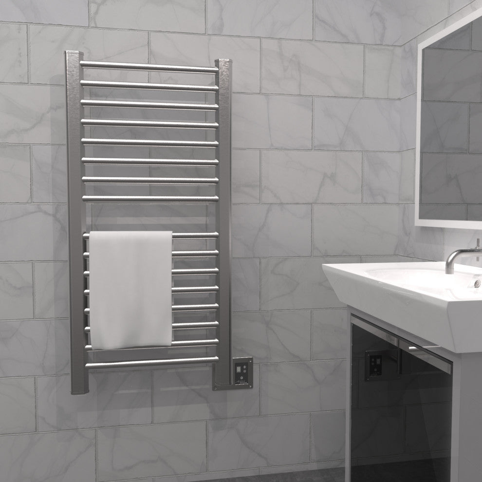 Towel Warmer Amba Sirio S2142 16 Bar 21"x42", Brushed