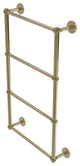 Prestige Skyline 4 Tier 24" Ladder Towel Bar, Twisted Detail, Unlacquered Brass
