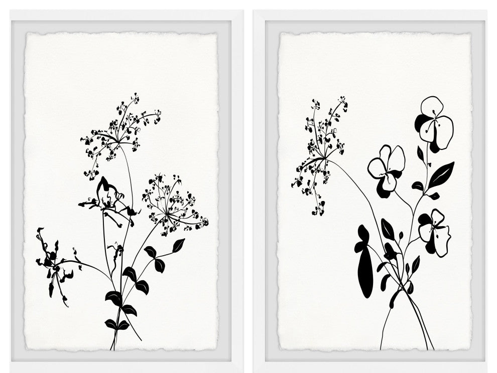 Flowers Are Happiness Diptych, Set of 2, 16x24 Panels