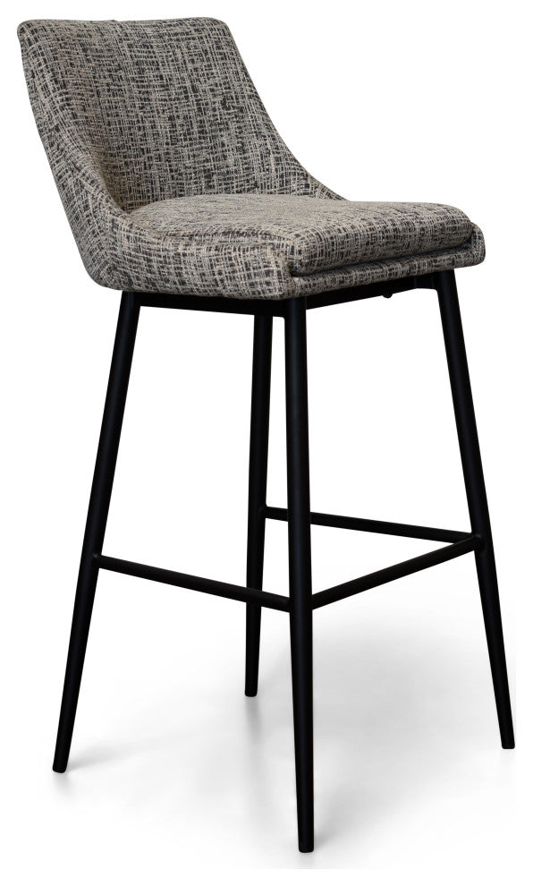 Emma Counter Stool, Set of 2 Stools, Silver Gray