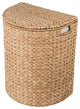 Sea Grass Half Moon Hamper/Laundry Basket With Removable Liner, Natural Color