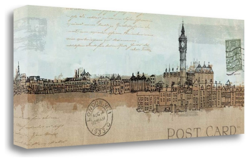 "Cities II - London" By Avery Tillmon, Giclee Print on Gallery Wrap Canvas