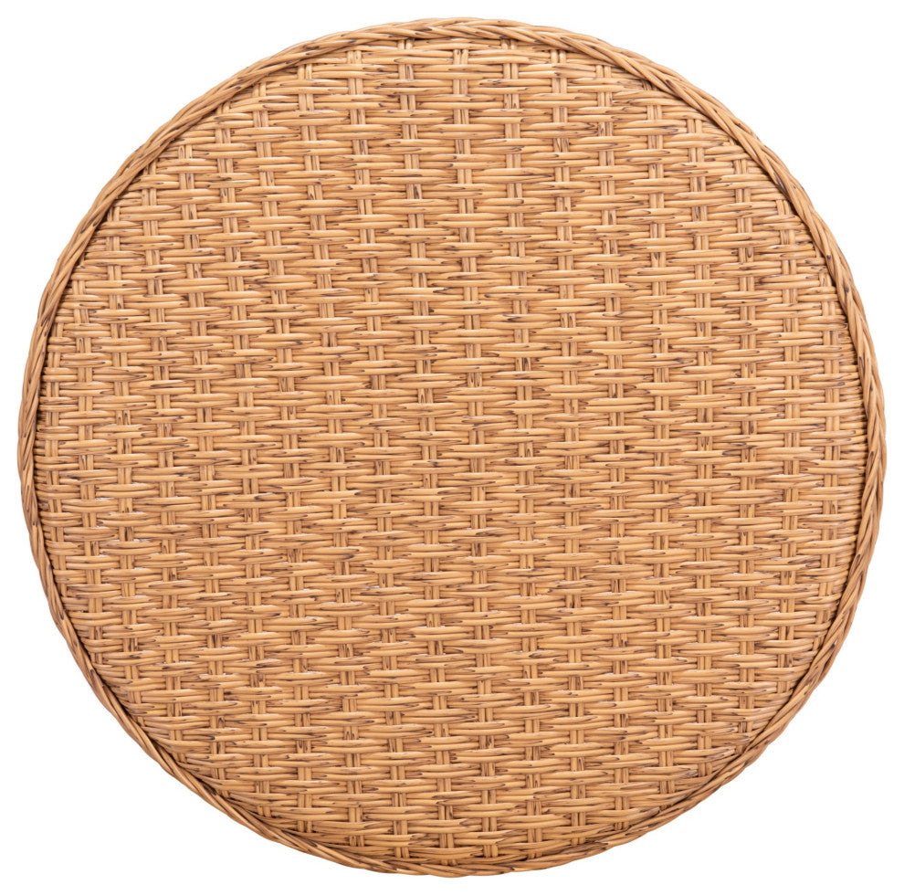 Lounge Coffee Side Table, Round, Aluminum, Metal, Natural, Outdoor Patio