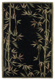 Sparta 3147 Black Bamboo Border Rug, 8'6"x11'6"