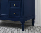 Lewis 48" Single Bathroom Vanity, Blue