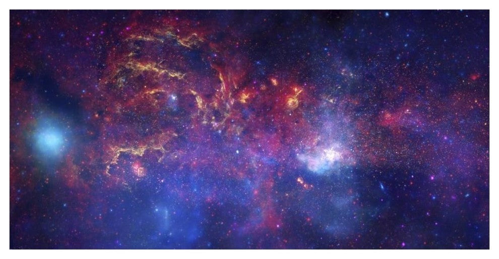 "NASA's Great Observatories Examine Galactic Center Region" Paper Art, 62"x32"