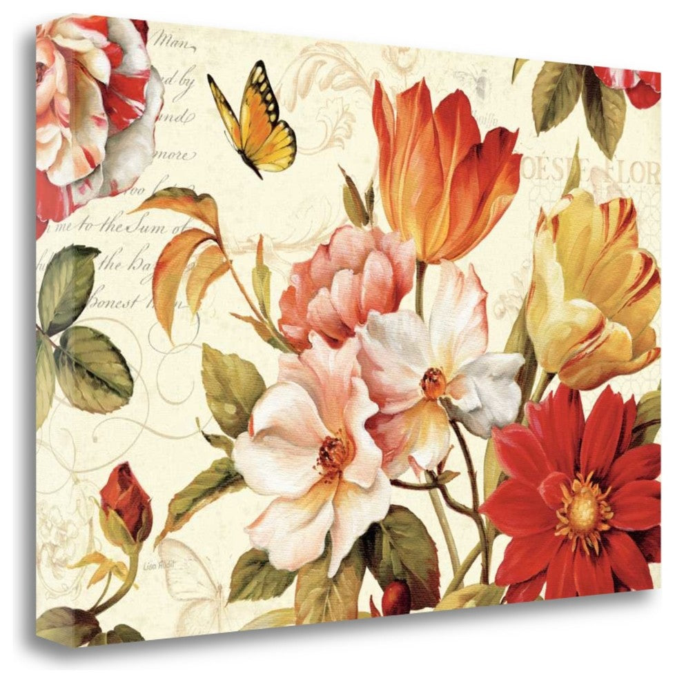 "Poesie Florale III" By Lisa Audit, Giclee Print on Gallery Wrap Canvas