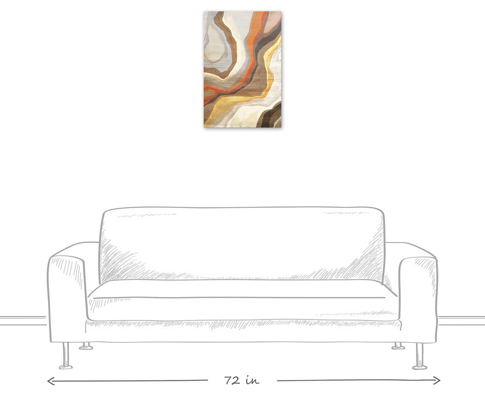 Metamorphic Rock Pattern 16x24 Canvas Wall Art