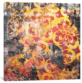 "Flourished Floral Torn" by 5by5collective, 26x26x1.5