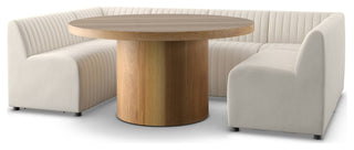 Augustine Dining Banquette U Shape 106" Capri Oatmeal