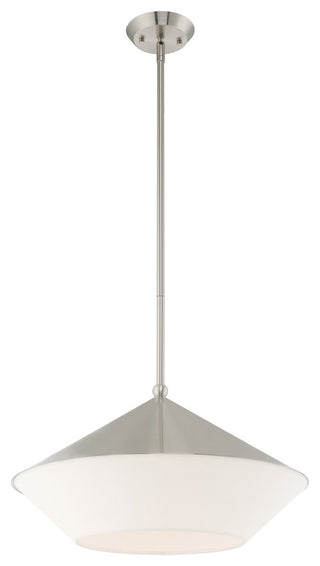 Livex Lighting Brushed Nickel 1-Light Pendant