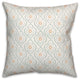 Blue Quatre on White 18x18 Spun Poly Pillow