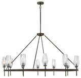 Hinkley Ana Extra Large Single Tier Chandelier, Black Oxide