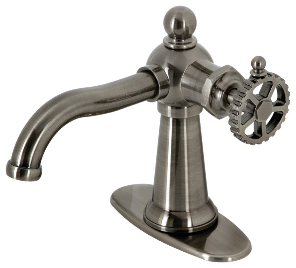 Kingston Brass KSD354CGVN Single-Handle Bathroom Faucet, Push Pop-Up