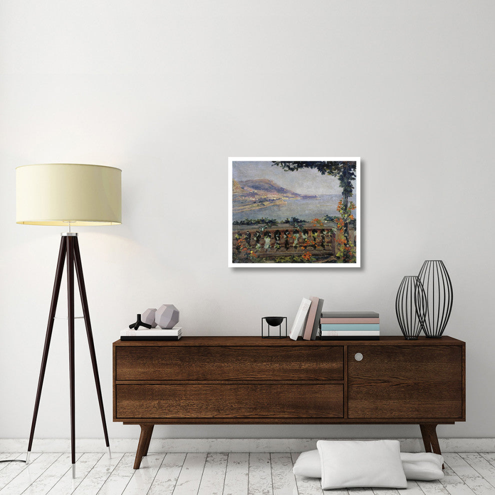 "Monaco: Vue sur la Mer" Digital Paper Print by Gugliemo Ciardi, 32"x27"
