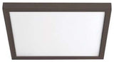 Square LED 7" Flush Mount 3500K, Bronze