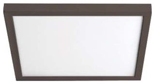 Square LED 7" Flush Mount 3500K, Bronze