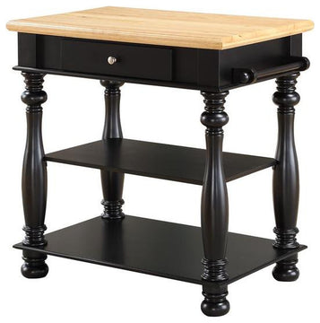 Avondale Black Kitchen Island