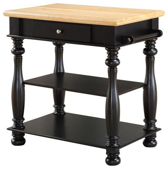 Avondale Black Kitchen Island