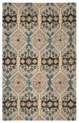 Safavieh Aspen Apn512M Bohemian Rug, Light Blue/Cream, 7'0"x7'0" Round