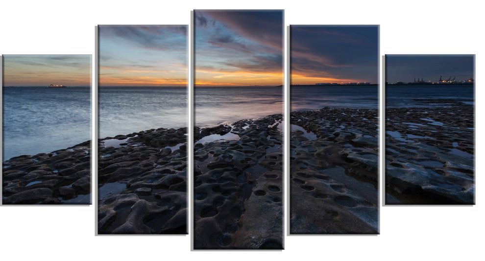 "La Perouse Beach Sydney" Canvas Print, 5 Panels