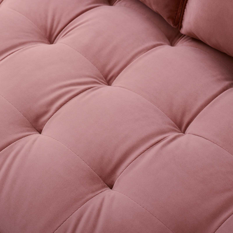 Sofa, Velvet, Pink, Modern, Living Lounge Room Hotel Lobby Hospitality