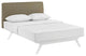 Modway Tracy Queen Bed, White Latte
