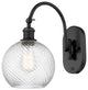 Innovations 518-1W-BK-G1214-8-LED 1-Light Sconce, Matte Black