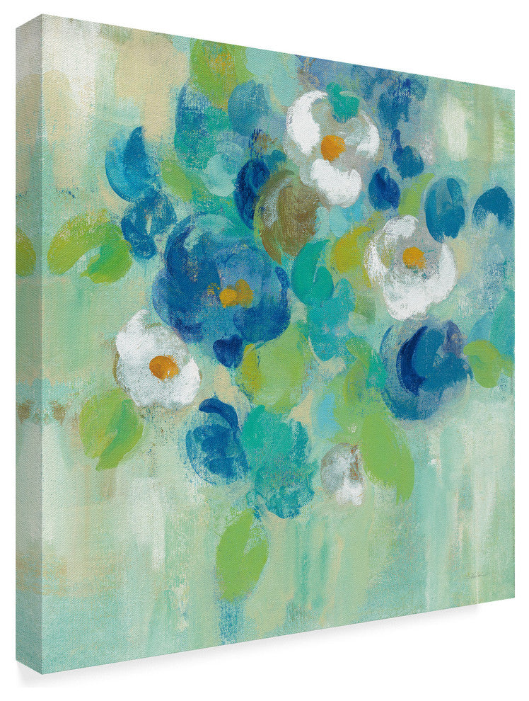 Silvia Vassileva ''Spring Aroma III White Flowers'' Canvas Art, 18"x18"