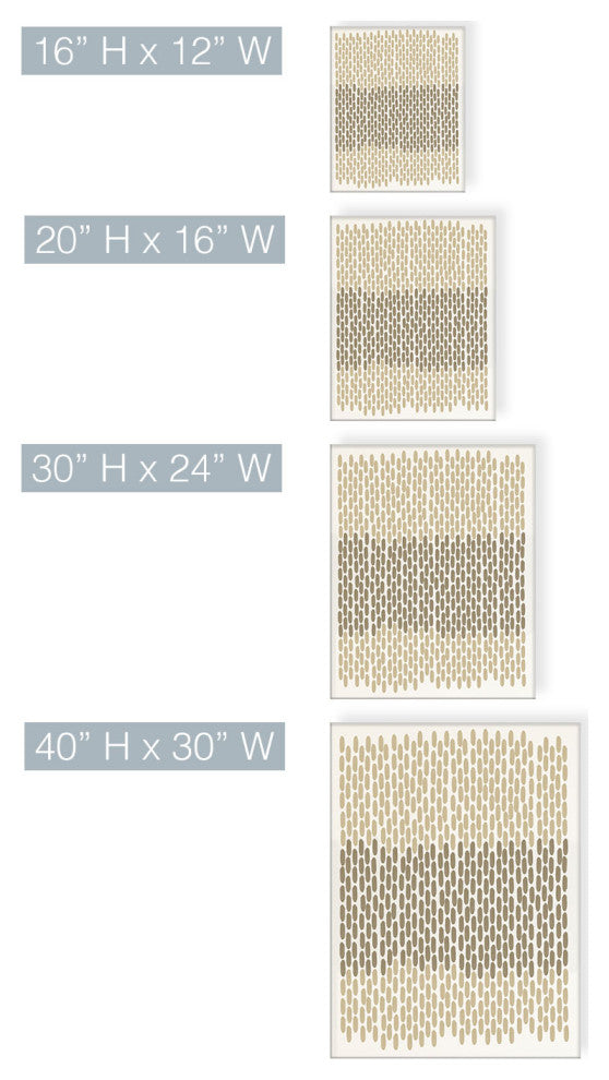Abstract Neutral CLXI' Canvas Wall Art by ChiChi Decor, 20"x16"