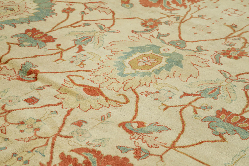 Rug N Carpet - Handmade Oriental 11' 5" x 17' 4" Large Oushak Area Rug
