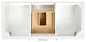 Ariel Bayhill 60" Double Rectangle Sink Bathroom Vanity, Carrara Quartz