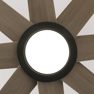 60-inch Industrial 8-Blades Black LED Ceiling Fan with Remote
