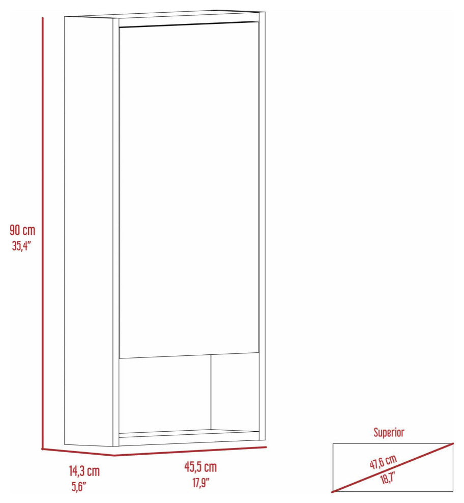 Modesto Medicine Cabinet, Light Gray