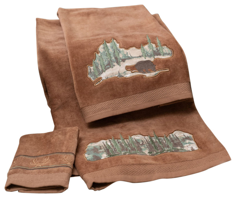 Joshua Towel Set, 3 Piece, Mocha