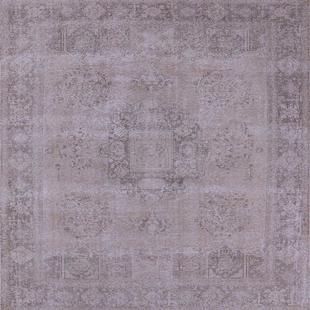 Ahgly Company Indoor Square Mid-Century Modern Area Rugs, 6' Square