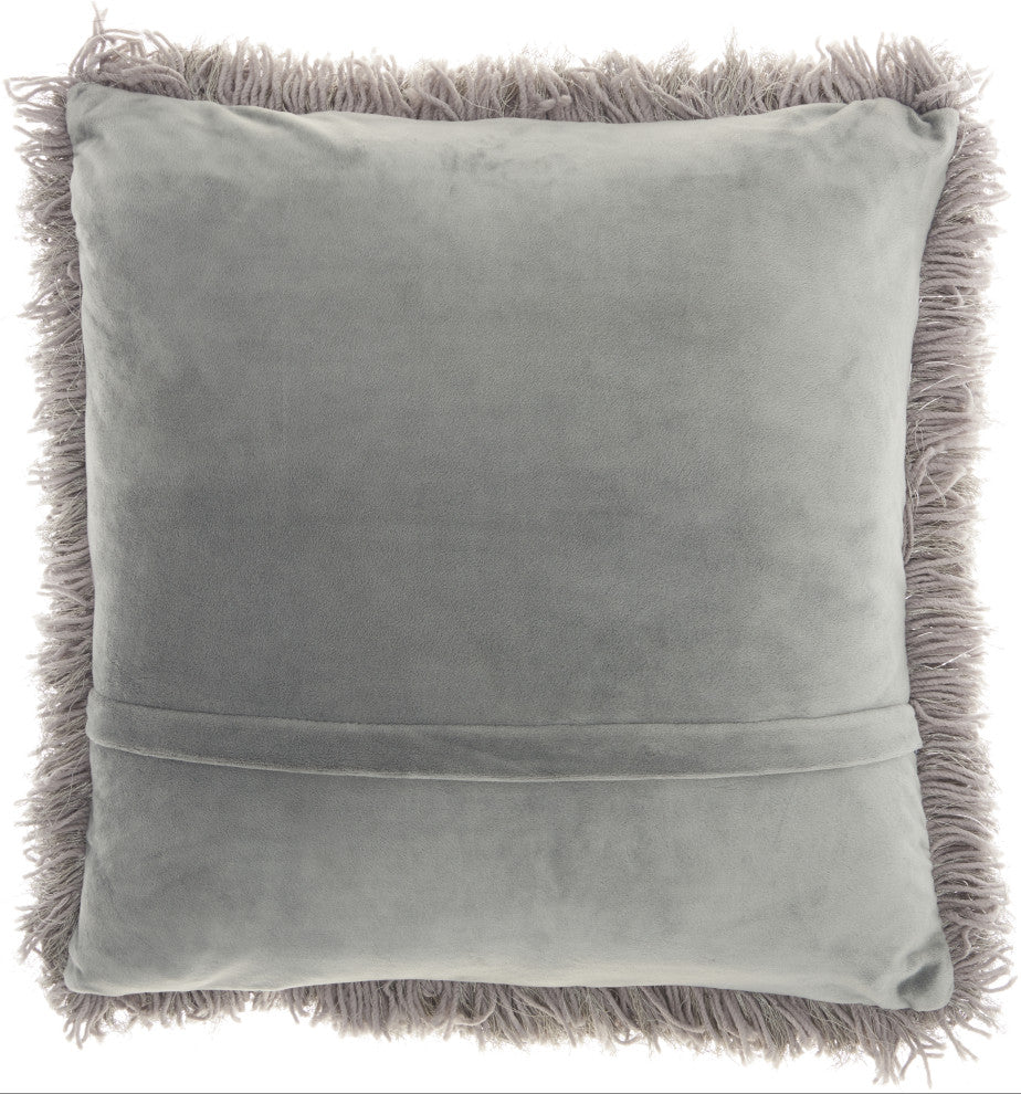 Mina Victory TL004 Throw Pillow, Charcoal, 20" x 20"