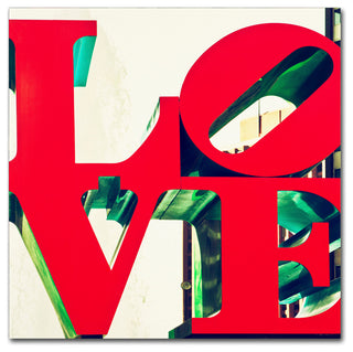 Philippe Hugonnard 'LOVE' Canvas Art, 14"x14"