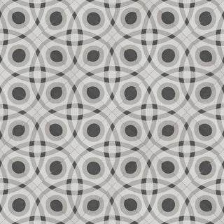 Twenties Mini Ceramic Floor and Wall Tile, Circle