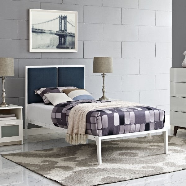 Della Twin Fabric Bed