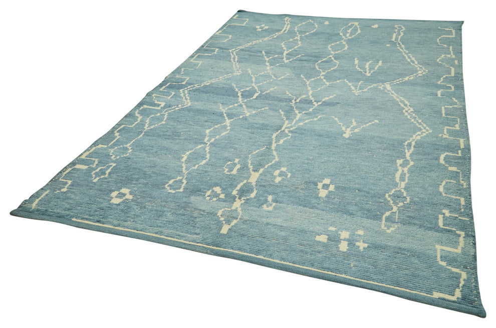 Rug N Carpet - Handmade Unique 6' 5'' x 9' 4'' Moroccan Area Rug