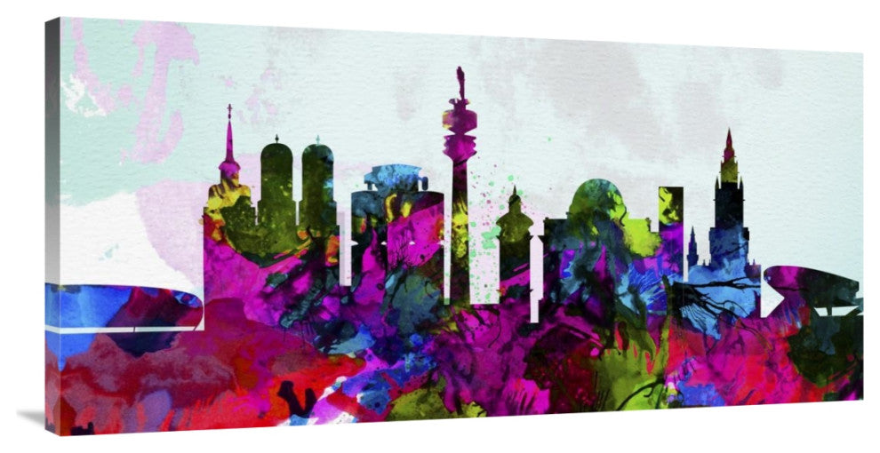 "Munich City Skyline" Fine Art Print