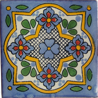 2x2 36 pcs Sky Talavera Mexican Tile