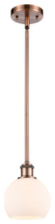 Innovations 516-1S-AC-G121-6 1-Light Mini Pendant, Antique Copper