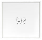 Booties 4 Fine Art Print, White, 26"x27"