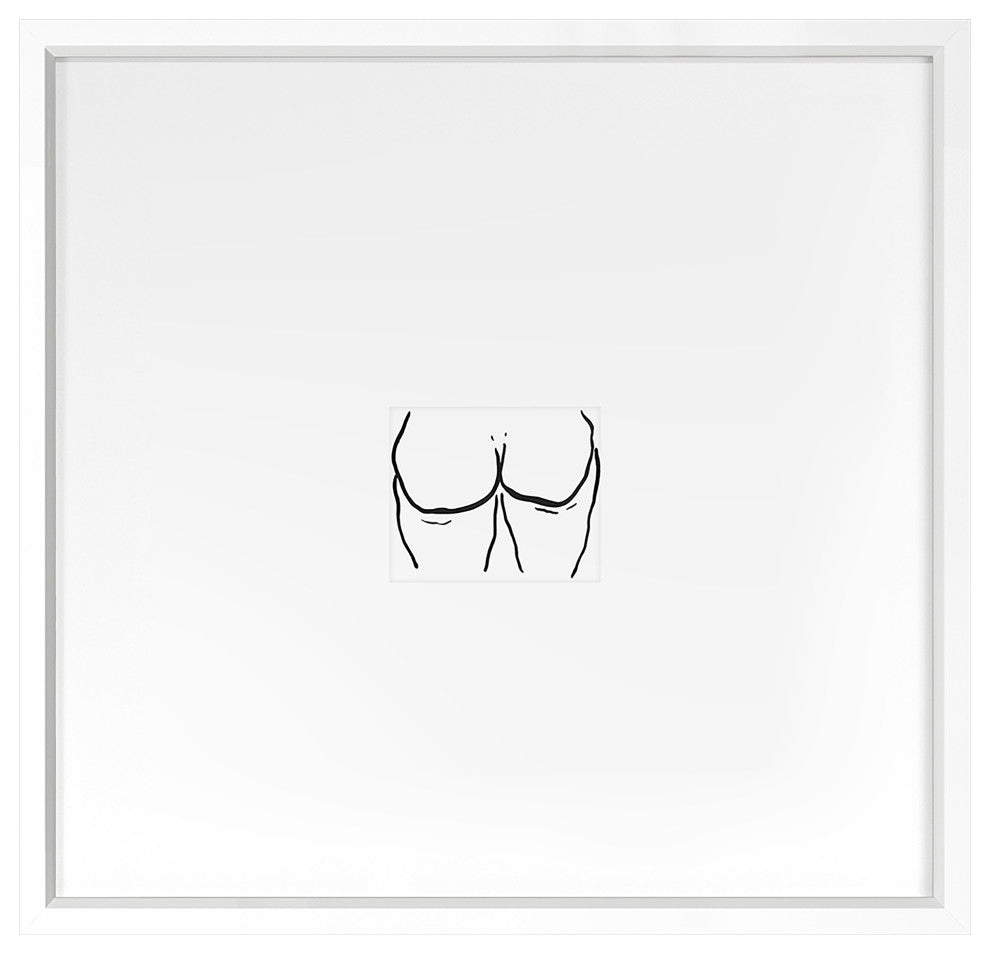 Booties 4 Fine Art Print, White, 26"x27"